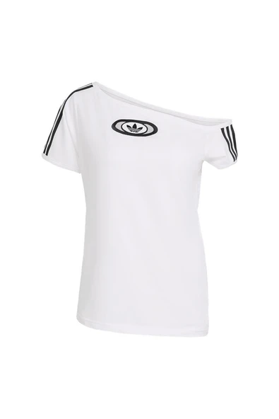adidas Kadın  Beyaz  T-shirt OFFSHOULDER TEE KC8795