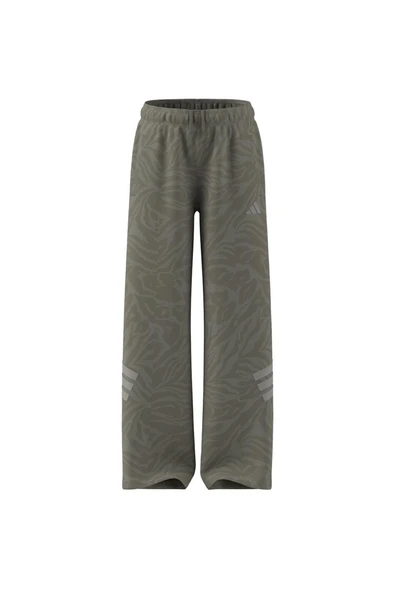 adidas  Çocuk Yeşil  Eşofman Altı JG FI WIDE PT JW7545 - Resim 7