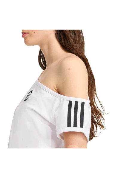adidas Kadın  Beyaz  T-shirt OFFSHOULDER TEE KC8795 - 6