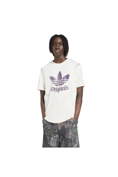 adidas Erkek  Beyaz  T-shirt GRFX TEE JY2760 - Resim 2