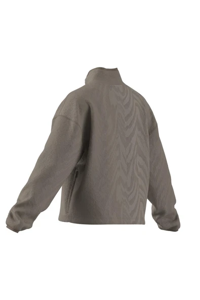 adidas Kadın  Kahverengi  Ceket AOP POLARFLEECE JX3122 - Resim 12
