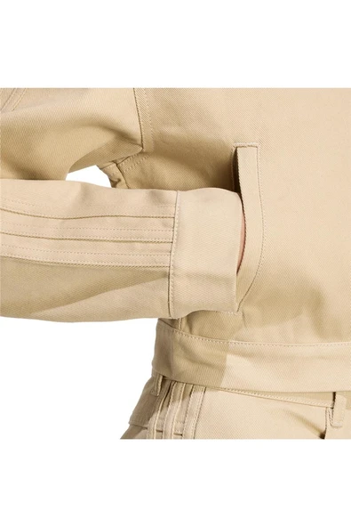 adidas  Kadın  Bej  Ceket FB CROP TT JX7600 - Resim 6