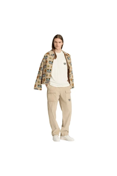 adidas Erkek  Kahverengi  Eşofman Altı GRAPHIC REG PT JY3005 - Resim 4