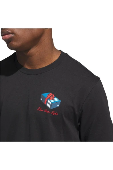 adidas  Erkek  Siyah  T-shirt M HLDY GFTBOX T JV8438 - Resim 6