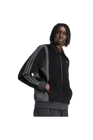 adidas Erkek  Siyah  Ceket PRO TRACK TOP JX3085 - Resim 5