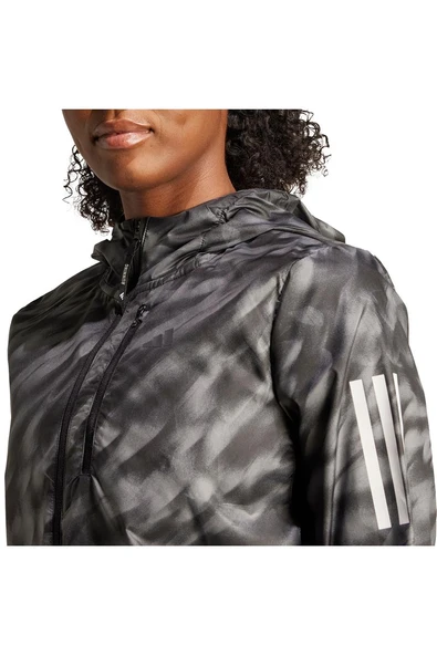 adidas  Kadın Gri  Ceket OTR AOP JKT W JL8701 - Resim 5