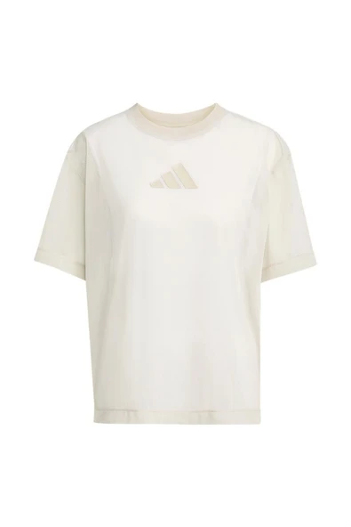 adidas Kadın Bej T-shirt W ALL SZN SH T JV9873