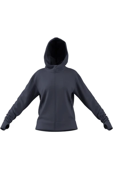 adidas Kadın  Mor  Ceket D4T FZ HOODIE JX7310 - Resim 8