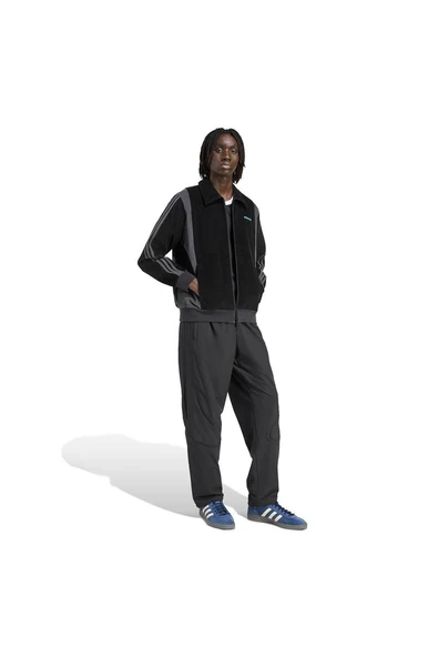 adidas Erkek  Siyah  Ceket PRO TRACK TOP JX3085 - Resim 4