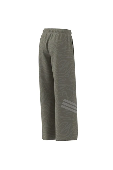 adidas  Çocuk Yeşil  Eşofman Altı JG FI WIDE PT JW7545 - Resim 8