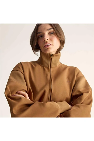 adidas  Kadın Kahverengi  Ceket aSMC KNITTED TT JX6782 - Resim 7