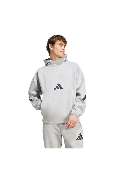 adidas  Erkek  Gri  Sweatshirt M Z.N.E. HD JE3070 - Resim 3
