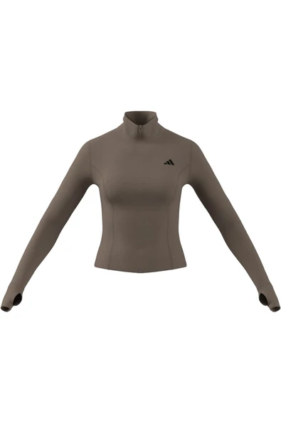 adidas  Kadın  Kahverengi  Ceket WE ZP THRU JKT JW2815 - Resim 7