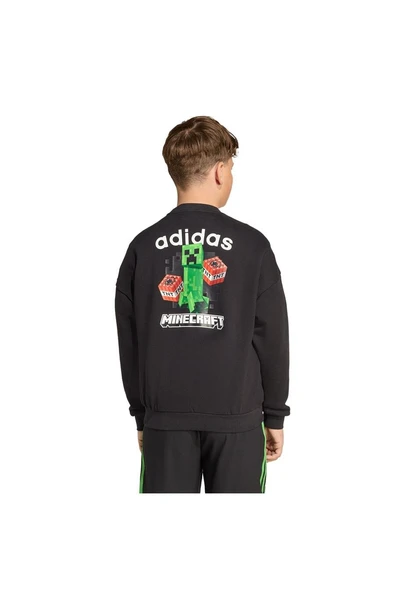 adidas  Çocuk  Siyah  Sweatshirt CREW JW7723 - Resim 3