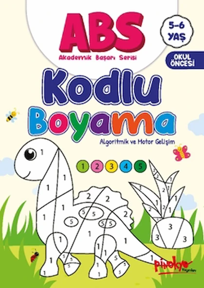 ABS 5-6 Yaş Kodlu Boyama / Buçe Dayı / Pinokyo Yayınları / 9786259873886 ürün görseli