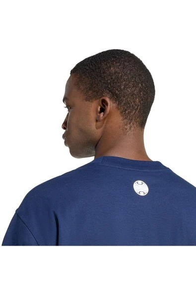 adidas  Erkek Mavi  T-shirt ILLUSTRATED TEE KG2673 - Resim 6