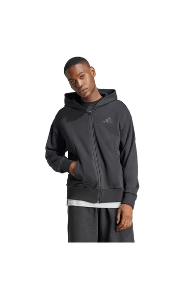 adidas Erkek  Siyah  Ceket M A SZN FT FZ JI6361 - Resim 2