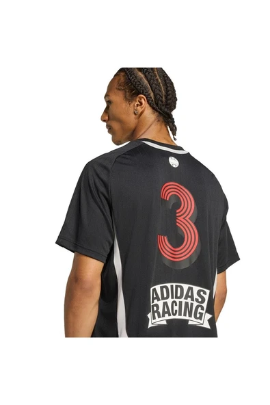 adidas  Erkek Siyah  T-shirt SS JERSEY KG2671 - Resim 6