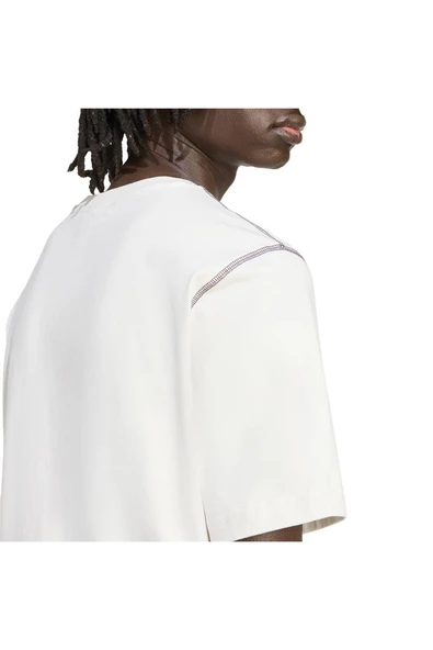 adidas Erkek  Beyaz  T-shirt GRFX TEE JY2760 - Resim 5