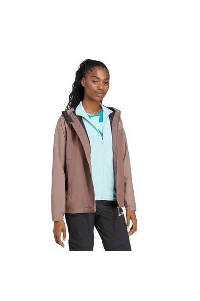 adidas Kadın  Kahverengi  Ceket W MT 2L RAIN JK JN0857 - Resim 4