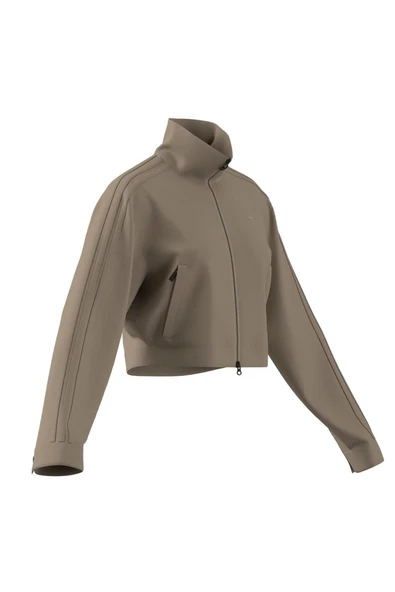 adidas  Kadın  Bej  Ceket FB CROP TT JX7600 - Resim 9
