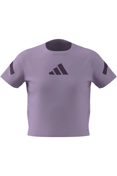 adidas Çocuk  Mor  T-shirt JG Z.N.E BABY T JW2408 - Resim 7