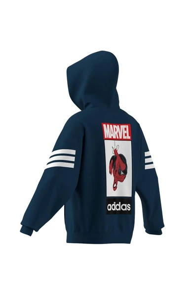 adidas Erkek  Mavi  Sweatshirt M HOO JL7975 - Resim 8