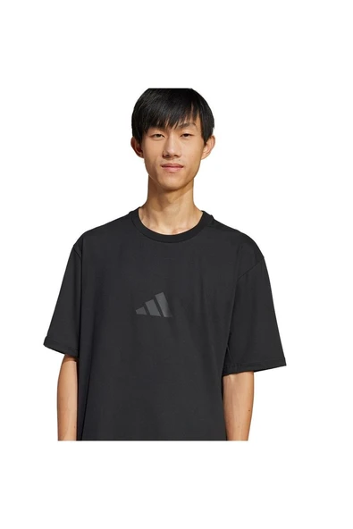adidas Erkek  Siyah  T-shirt M Z.N.E. TEE LO JJ1151 - Resim 5