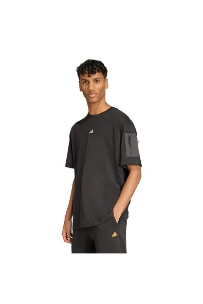 adidas  Erkek Siyah  T-shirt M FN TEE JV8024 - Resim 2