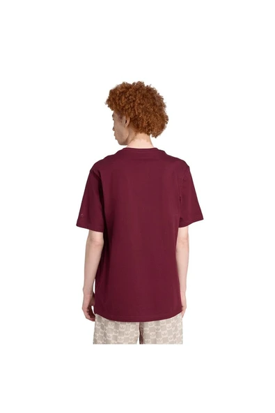 adidas  Erkek Bordo  T-shirt GRAPHIC LO SS T JX8175 - Resim 3