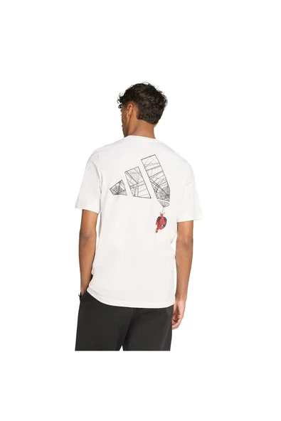 adidas Erkek  Beyaz  T-shirt M T-S JL8056 - Resim 3