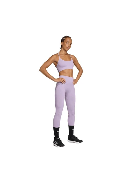 adidas  Kadın Mor  Atlet WE KNIT 1/1 L JY3509 - Resim 4