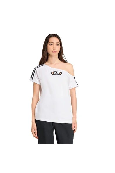 adidas Kadın Beyaz T-shirt OFFSHOULDER TEE KC8795 - 2