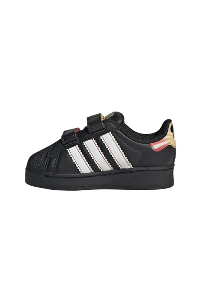 adidas Bebek  Siyah  Sneaker SUPERSTAR LED LIGHTS CF I JQ2806 - Resim 5