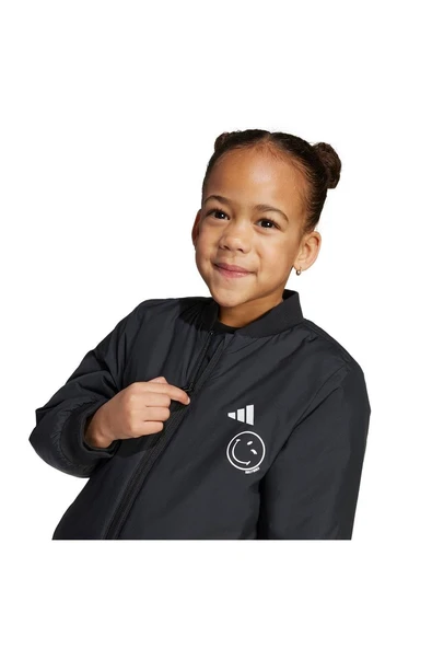 adidas  Çocuk  Siyah  Ceket LK SMI JACKET JL8839 - Resim 5