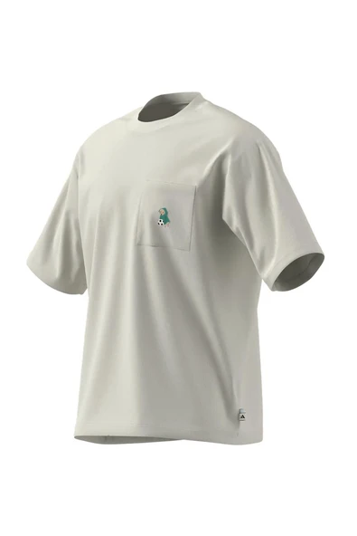 adidas  Erkek  Beyaz  T-shirt M DOG FTBALL T JL9234 - Resim 11