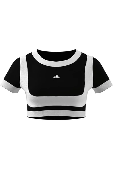 adidas  Kadın  Siyah  T-shirt SEAMLESS TEE JV7159 - 7