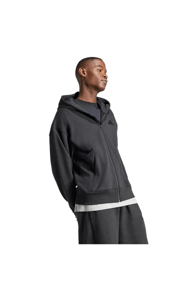 adidas Erkek  Siyah  Ceket M A SZN FT FZ JI6361 - Resim 4