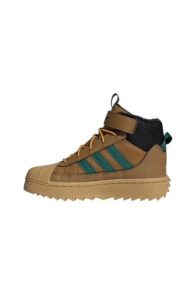 adidas Çocuk  Kahverengi  Bot SUPERSTAR WINTER TREK C JQ0343 - Resim 5