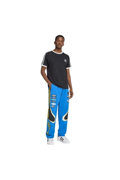 adidas Erkek  Mavi  Eşofman Altı GFX TRACK PANT KG2675 - Resim 4