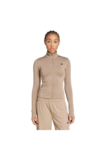 adidas  Kadın  Kahverengi  Ceket WE ZP THRU JKT JW2815 - Resim 2