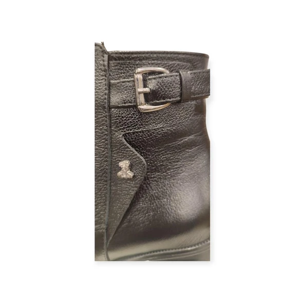 VENÜS 1779011K TOPUKLU TOKA DETAYLI KLASİK DERİ KADIN BOT - Resim 9