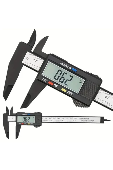 NACTUMU 150 mm Dijital Kumpas, Elektronik ve Fiber Karbon Kaplı Plastik Yapı - Resim 2