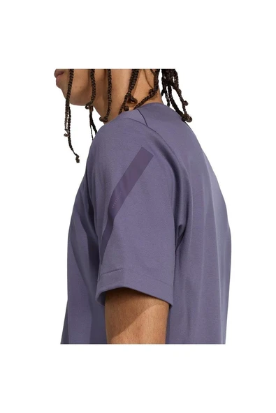adidas Erkek  Mor  T-shirt M Z.N.E. TEE JW4740 - Resim 7