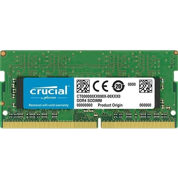 CRUCIAL 8GB DDR4 3200MHZ CL22 NOTEBOOK RAM VALUE CT8G4SFS832A ürün görseli