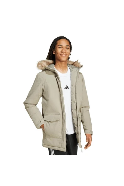 adidas Erkek  Yeşil  Mont PAVERIC FUR PAR JX7747 - Resim 4