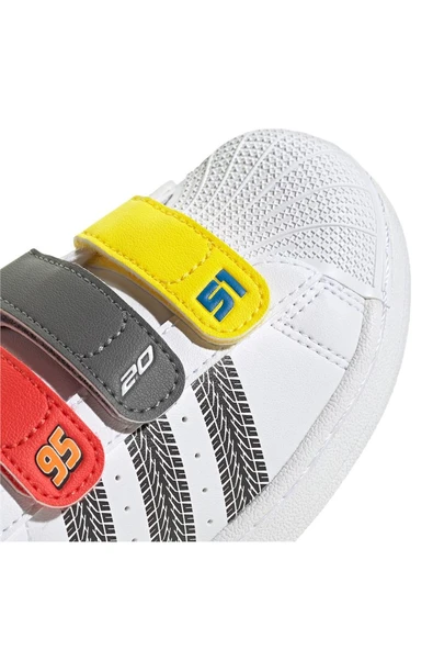 adidas  Çocuk Beyaz  Sneaker SUPERSTAR II CF C JQ1337 - Resim 8