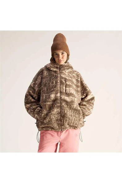 adidas Kadın  Bej  Mont aSMC PRINT FLZ JM3675 - Resim 4