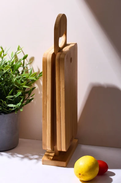 Perotti 16340 Edgard 4Lü Standlı Kesme Tahtası - 3