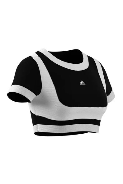 adidas  Kadın  Siyah  T-shirt SEAMLESS TEE JV7159 - 8